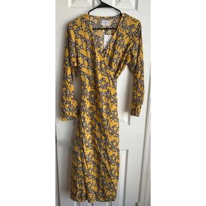 NWT-‎ Compania Fantastica Zebra Wrap Dress Size Small - Made In Spain